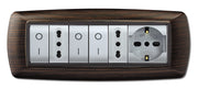 PLACCA LIFE LIVING PLAST WENGE 7P- ELETTROCANALI- 1,0 pz