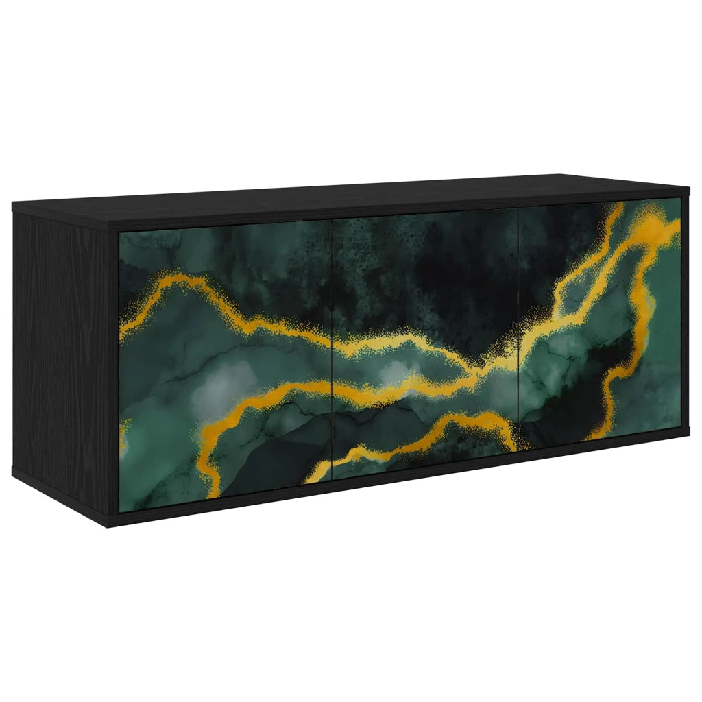 Mobile TV da Parete WIJHE 102 x 33 x 40 cm Rovere Nero 8007160