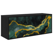 Mobile TV da Parete WIJHE 102 x 33 x 40 cm Rovere Nero 8007160