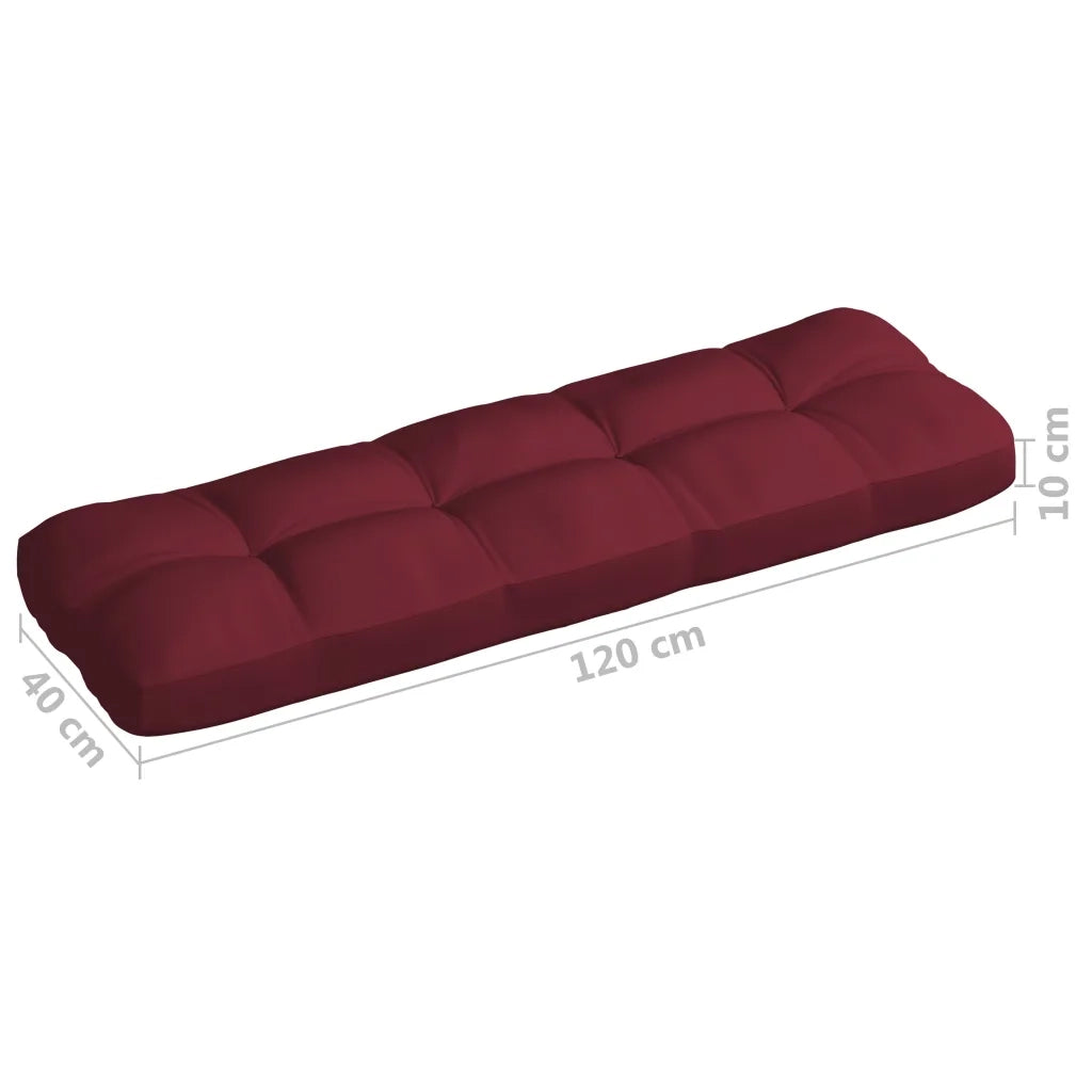 Cuscini per Divano Pallet 7 pz Rosso Vino
