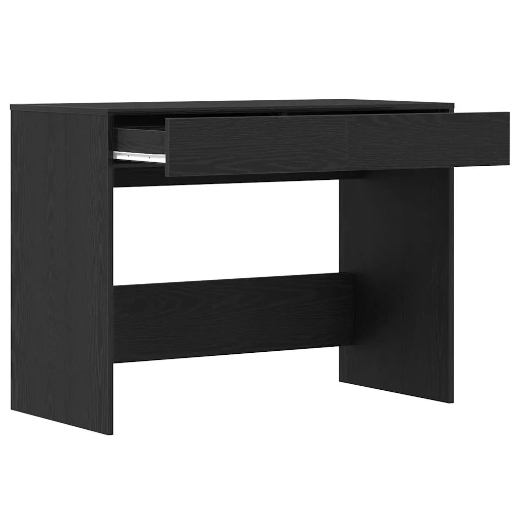 Scrivania Rovere Nero 101x50x76,5 cm in Legno Multistrato 862080