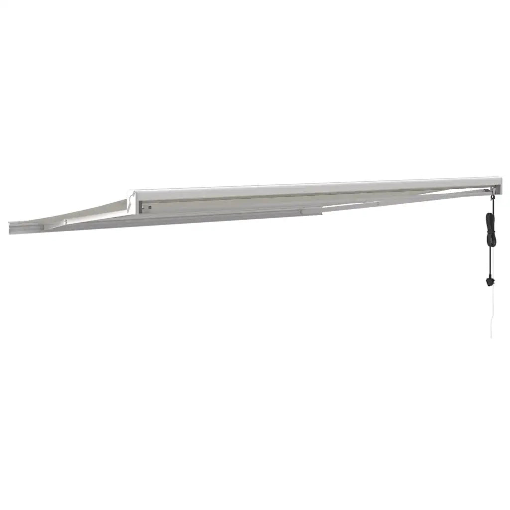 Tenda da Sole Retrattile Crema 4x3 m in Tessuto e Alluminio 3154578