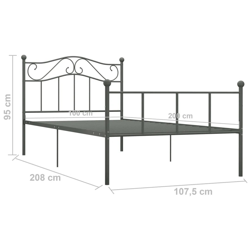 Giroletto Grigio in Metallo 100x200 cm 284531