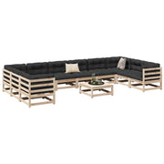 Set Divani da Giardino 11 pz in Legno Massello di Pino 3299644