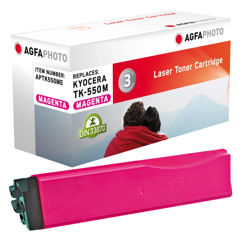 ORIGINAL Agfa Photo toner magenta APTK550ME ~6000 Seiten Agfa Photo TK-550M