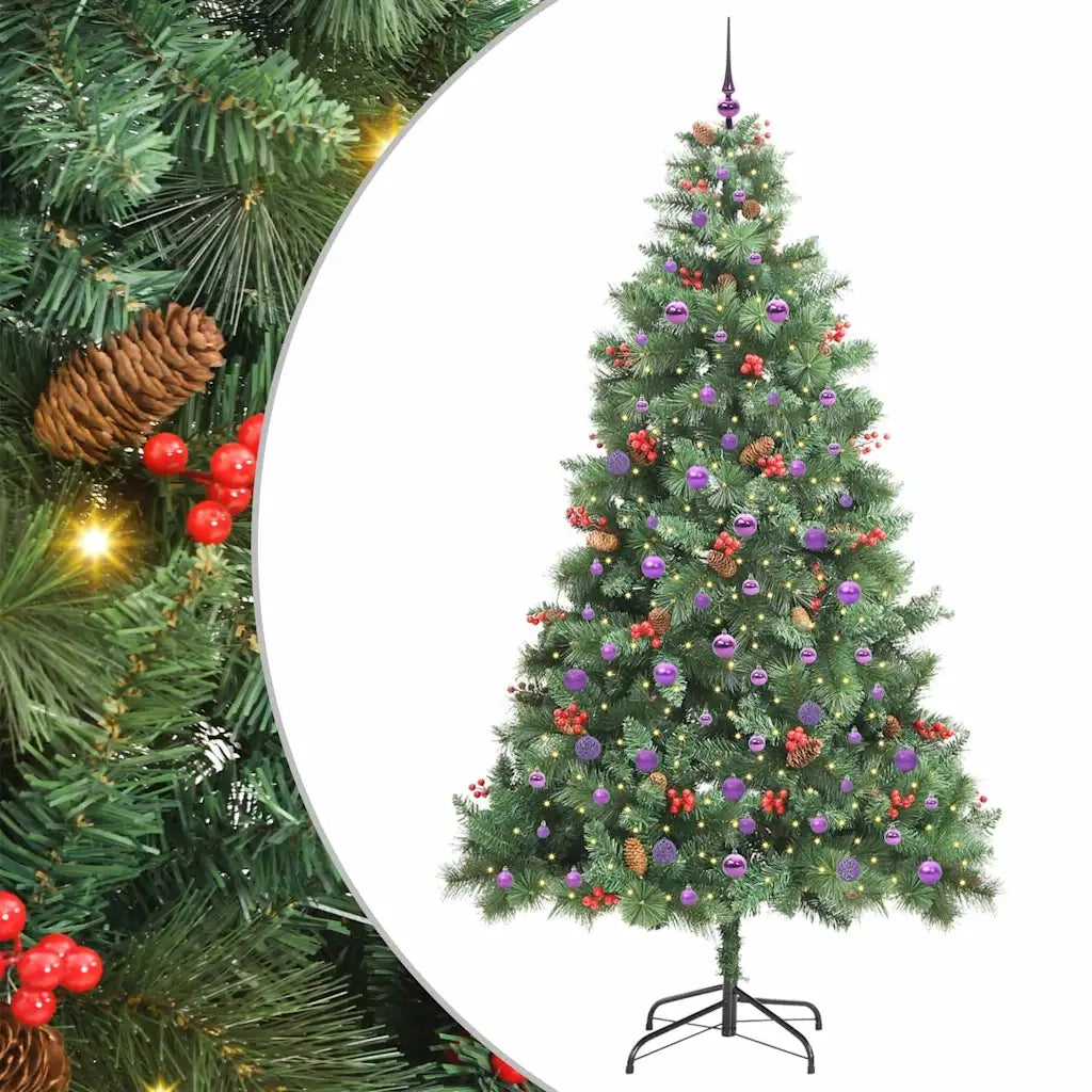 Albero di Natale artificiale Verde 240 cm PVC e Metallo 3395158