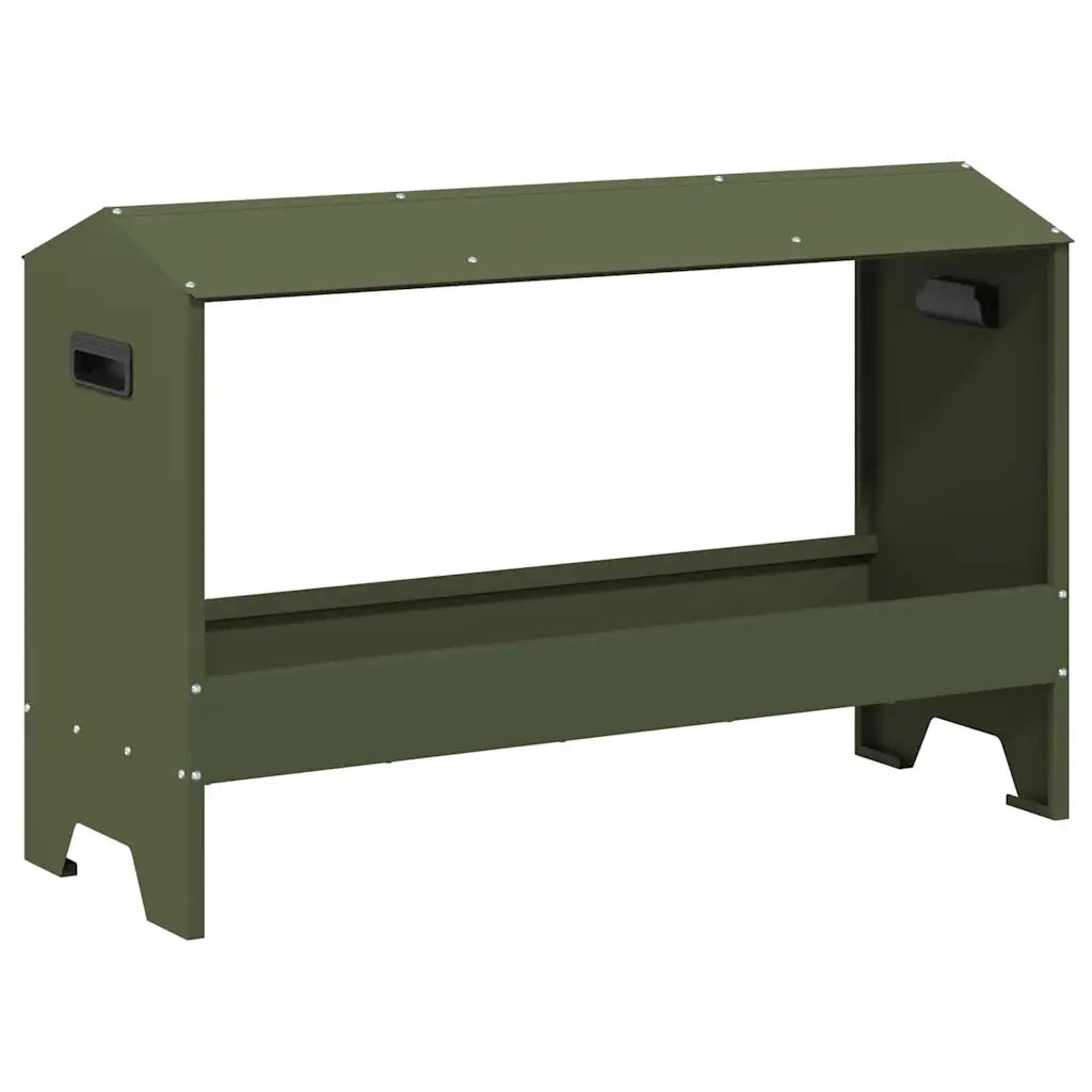Mangiatoia per polli Verde oliva 81 x 32 x 53,5 cm CFW8364386