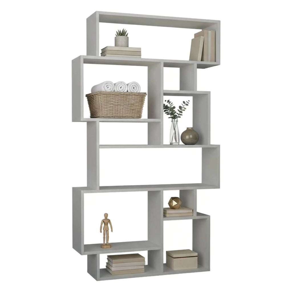 Biblioteca Dominique, Libreria 8 Ripiani, 96x26x169h cm Bianco