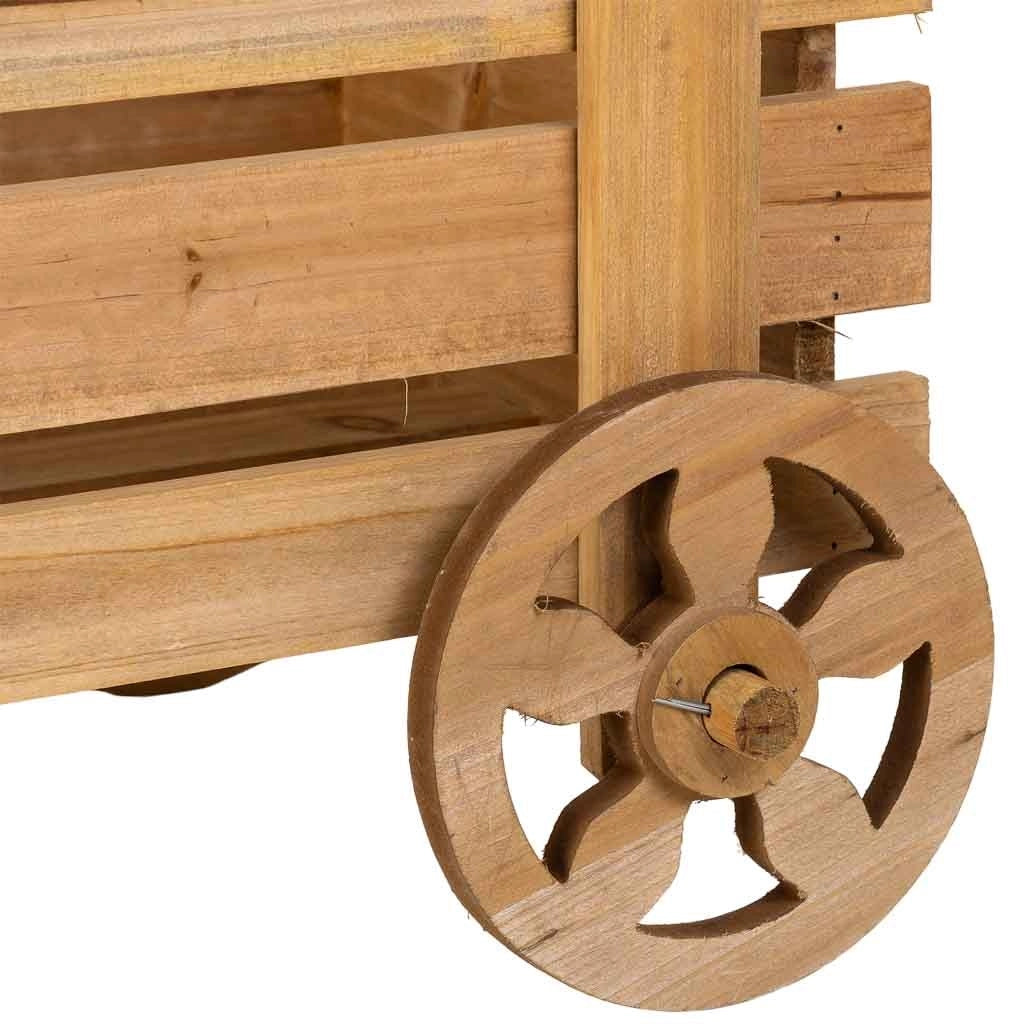Portavaso in legno 69x37x47h cm