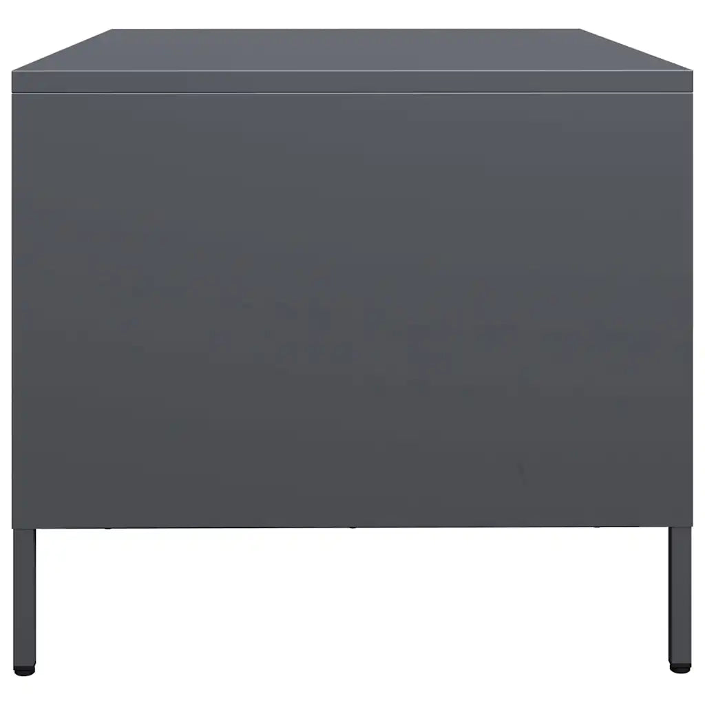 Mobile TV Antracite 68x50x43,5 cm in Acciaio Laminato a Freddo