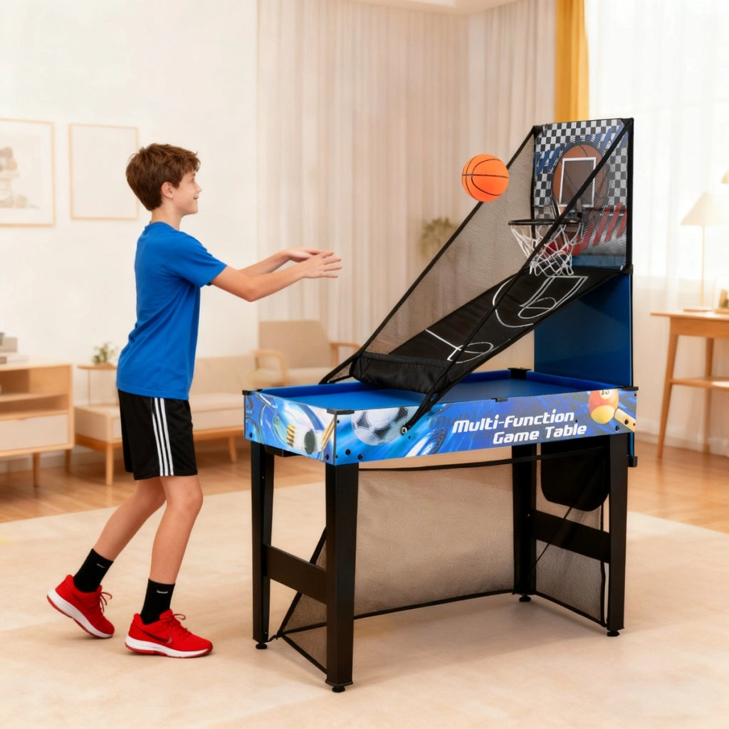 Tavolo da gioco 10-in-1 set tavolo multi giochi con biliardo tiro con i'arco, Tavolo da gioco con borsa porta accessori per casa