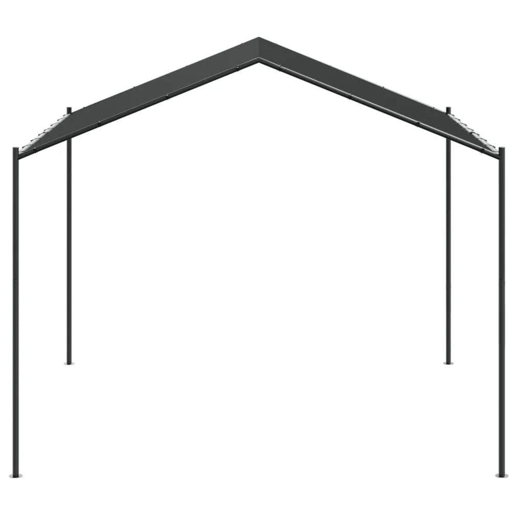 Tenda a Baldacchino Antracite 4x4 m in Acciaio e Tessuto 362453