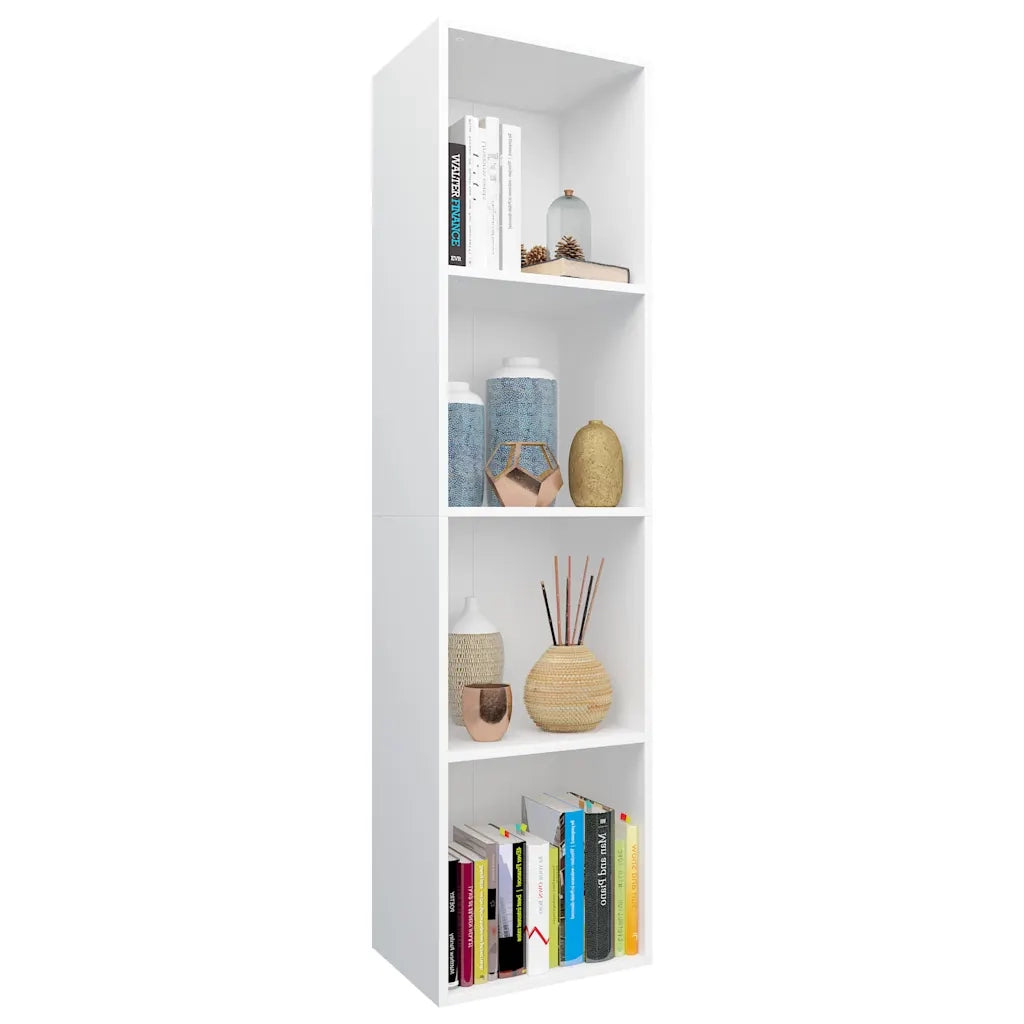 Libreria / Mobile TV Bianco 36x30x143 cm in Legno Multistrato 800144