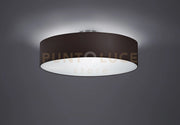 HOTEL PLAFONIERA TONDA PARALUME NERO D.50CM 3 LUCI ATTACCO E27