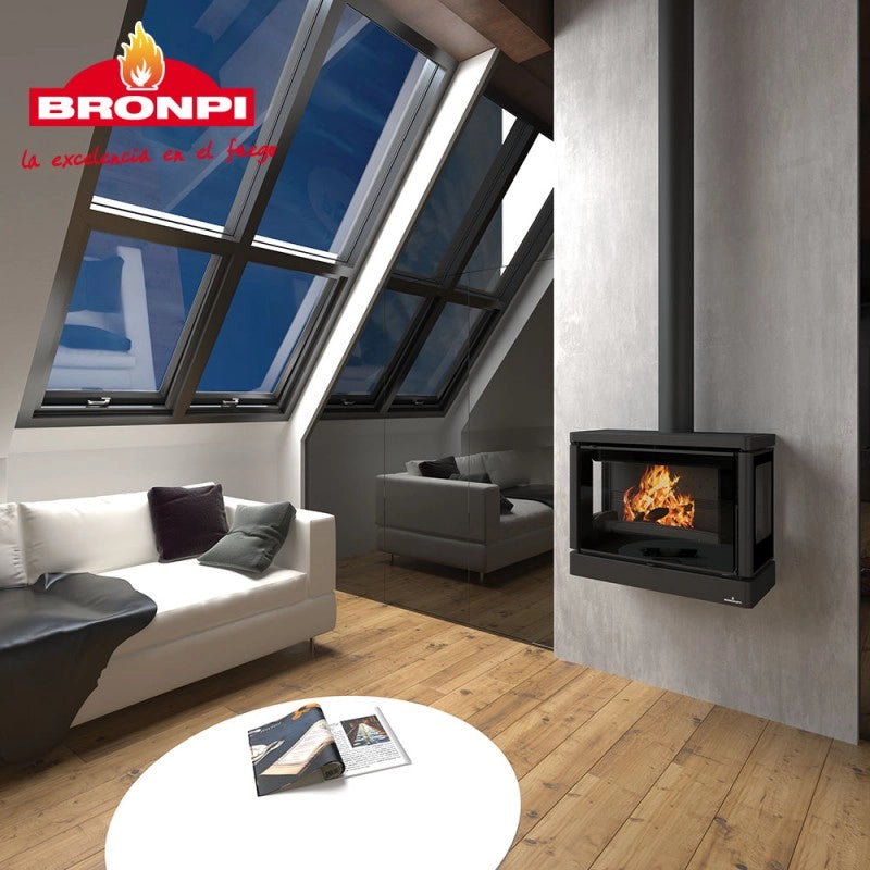 Inserto Camino Doppia Combustione 772x654 Bronpi Versalles-C 13 KW