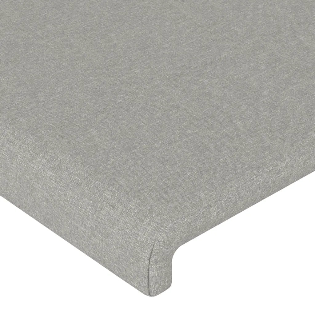 Testiera ad Orecchio Grigio Chiaro 83x23x118/128 cm in Tessuto 3117650