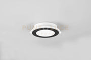 AURA FARETTO DA INCASSO PLASTICA NERA SATINATA TRIPLA ACCENSIONE INDIPENDENTE D. 14,8CM LED 10W 1040lm, 3000K