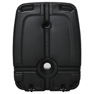 Base per Ombrellone 80x60x17 cm Riempibile fino a 75 kg con Base a T Inclusa Nero