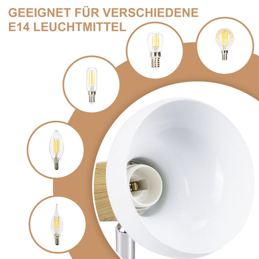 ZMH Faretto da soffitto 1 fiamma E14 paralume ferro per corridoio camera letto