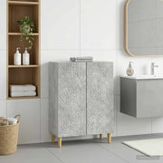 Mobiletto da Bagno DELFT Grigio Cemento 59,5 x 31 x 80 cm 897058