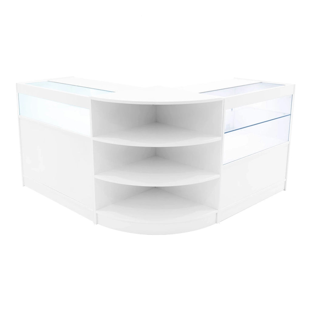 Set Banconi LED Bianco Harmonia B900 C900 LM60 Vetrina Negozio con Serratura