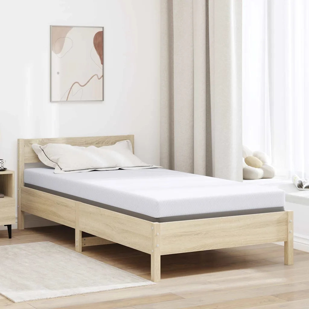 Topper per materasso Bianco 100 x 200 cm Tessuto Jacquard CFW2218174