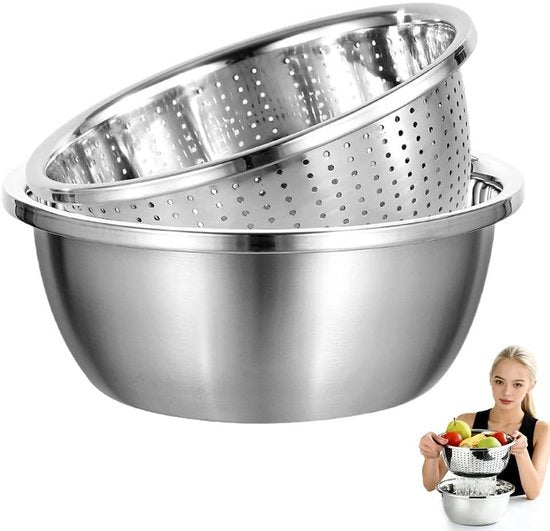 Setaccio per cucina multifunzionale in acciaio inossidabile - Fino - Diametro 22 cm