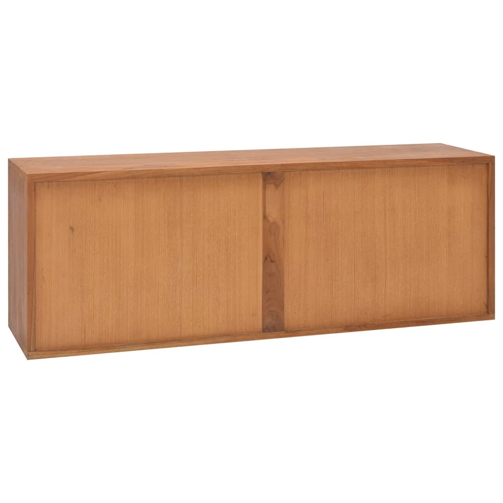 Mobile TV multimediale scaffale per televisione televisione buffet sala da pranzo soggiorno camera da letto 110 x 30 x 40 cm legno massello di teak marrone 02_0025725