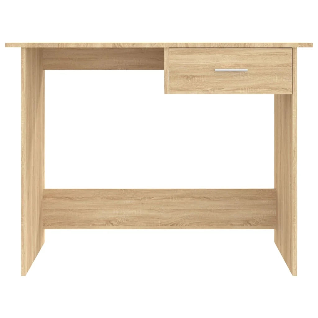 Scrivania tavolo postazione di lavoro mobile per computer studio rovere Sonoma 100 x 50 x 76 cm legno ingegnerizzato marrone 02_0023633