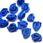 Fiori artificiali - Teste di rosa - 100 pezzi - Blu - Fiori artificiali per decorazioni DIY per matrimoni e feste