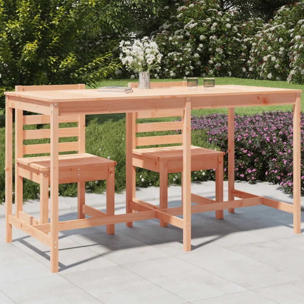 Tavolo da Giardino | Tavolino da esterno 203,5x90x110 cm in Legno Massello di Douglas