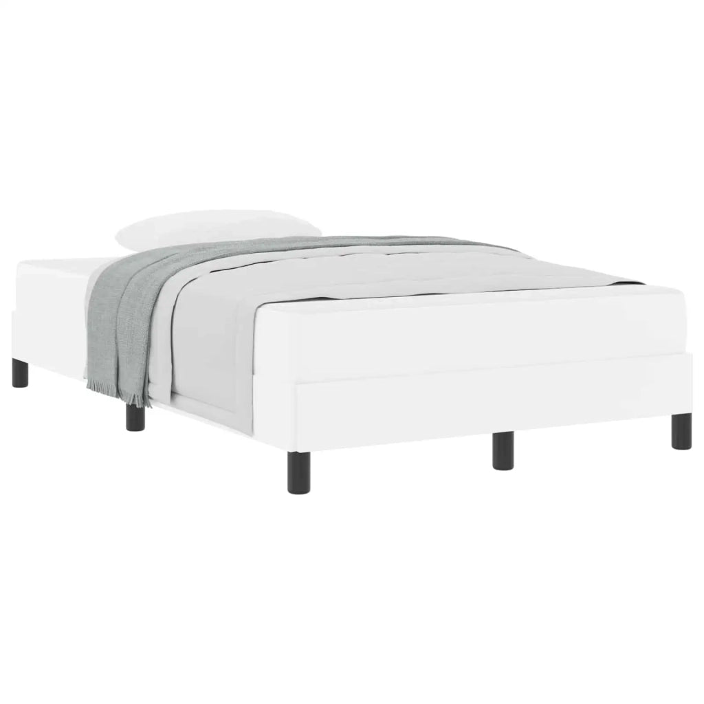 Struttura del letto Bianco Puro 120 x 190 cm Tessuto