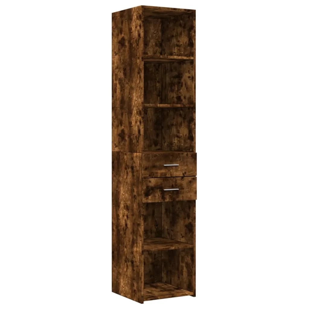 Buffet credenza cassettiera mobiletto mobile contenitore organizer cucina soggiorno salotto alto 40 x 42,5 x 185 cm legno ingegnerizzato marrone 02_0033358