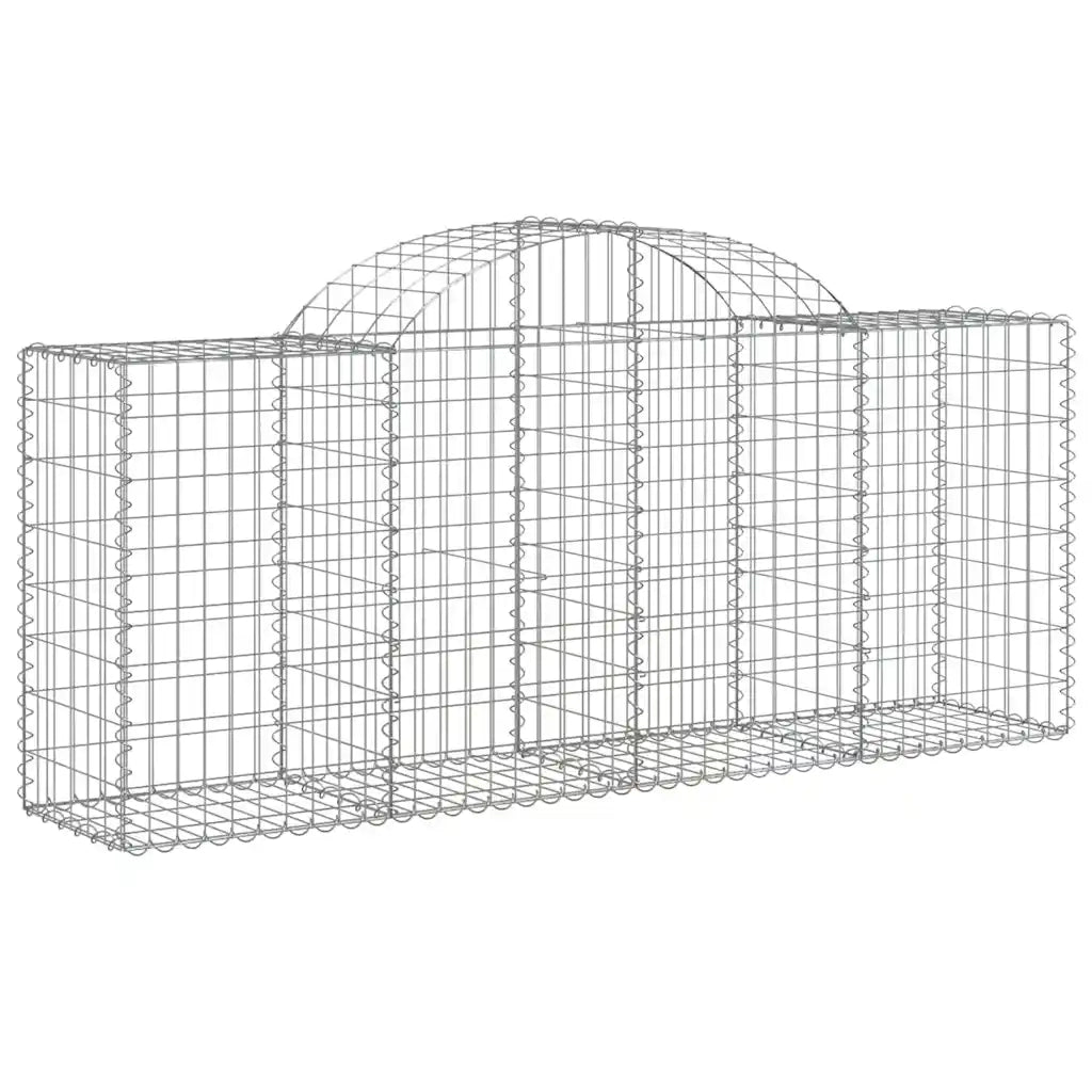 Cesti Gabbioni ad Arco 20 pz 200x50x80/100 cm Ferro Zincatocod mxl 76069