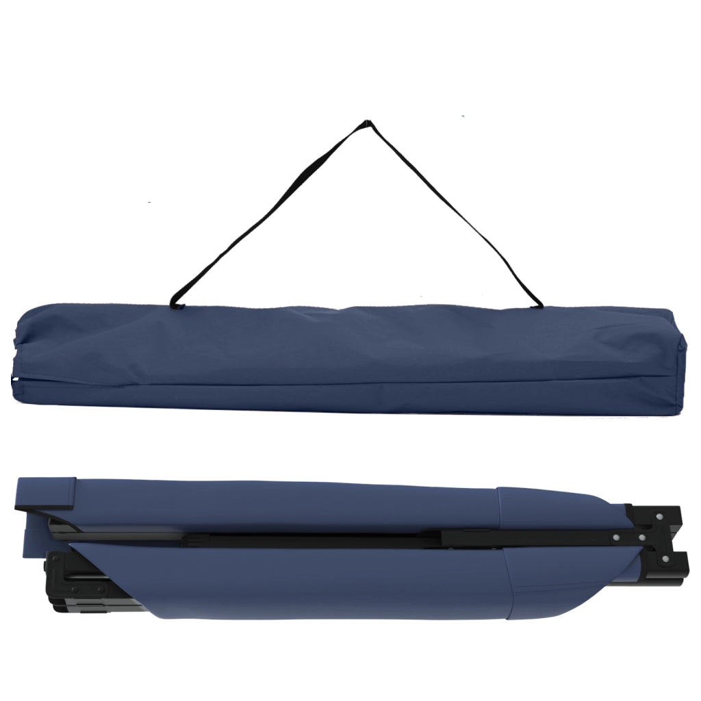 Lettini pieghevoli da sole 2 pz con borsa da trasporto Blu Tessuto Oxford 600D