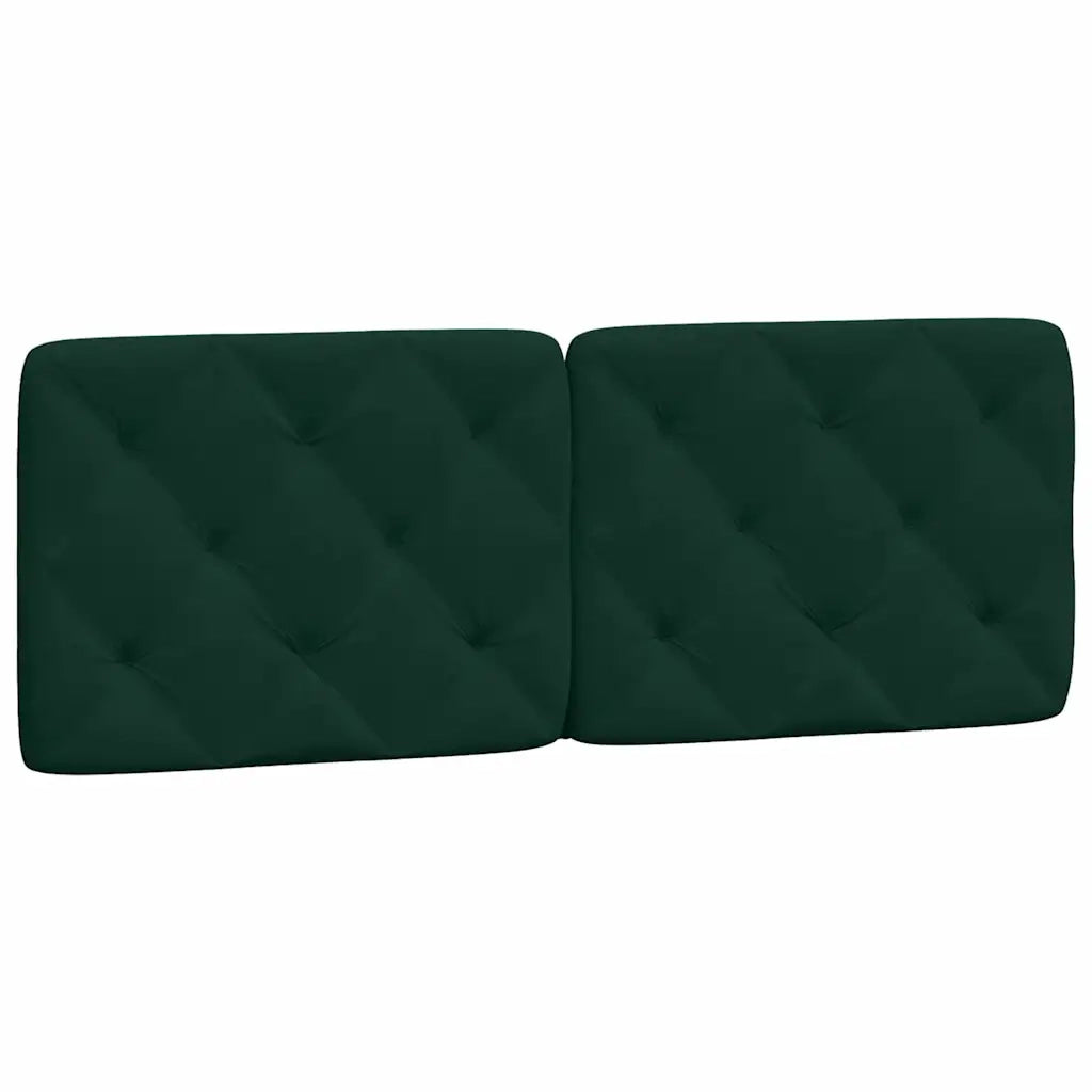 Letto con Materasso Verde Scuro 120x200 cm in Velluto