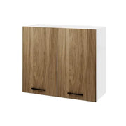 Pensile a muro per cucina Noce Naturale 2 ante Cm 80x32xH 72