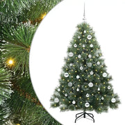 Albero di Natale | Decorazioni natalizie artificiale con 150 LED Verde 150 cm PE e PVC