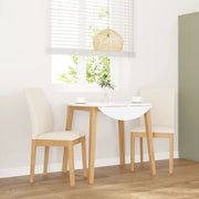 Sedie da Pranzo con Cuscini 2 pz in Legno Massello di Hevea 4102450