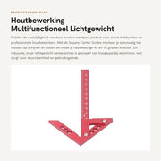 Multifunzionale per lavori di carpenteria - Pennelli - Materiale in alluminio - Leggero - Robusto e duraturo