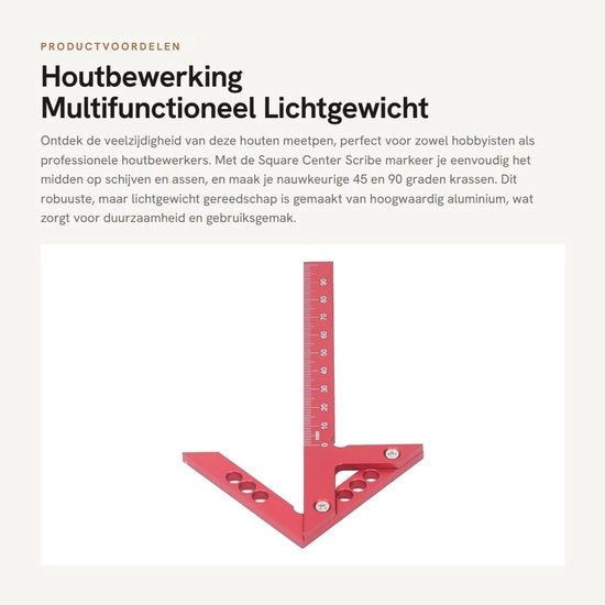 Multifunzionale per lavori di carpenteria - Pennelli - Materiale in alluminio - Leggero - Robusto e duraturo
