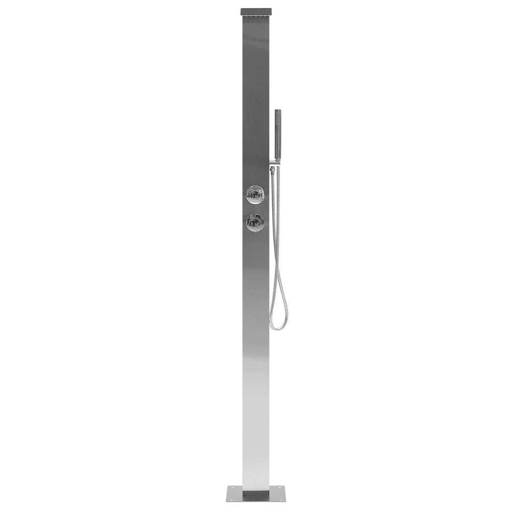 Doccia da esterno moderna in PVC argento giardino esterno glamour moderna