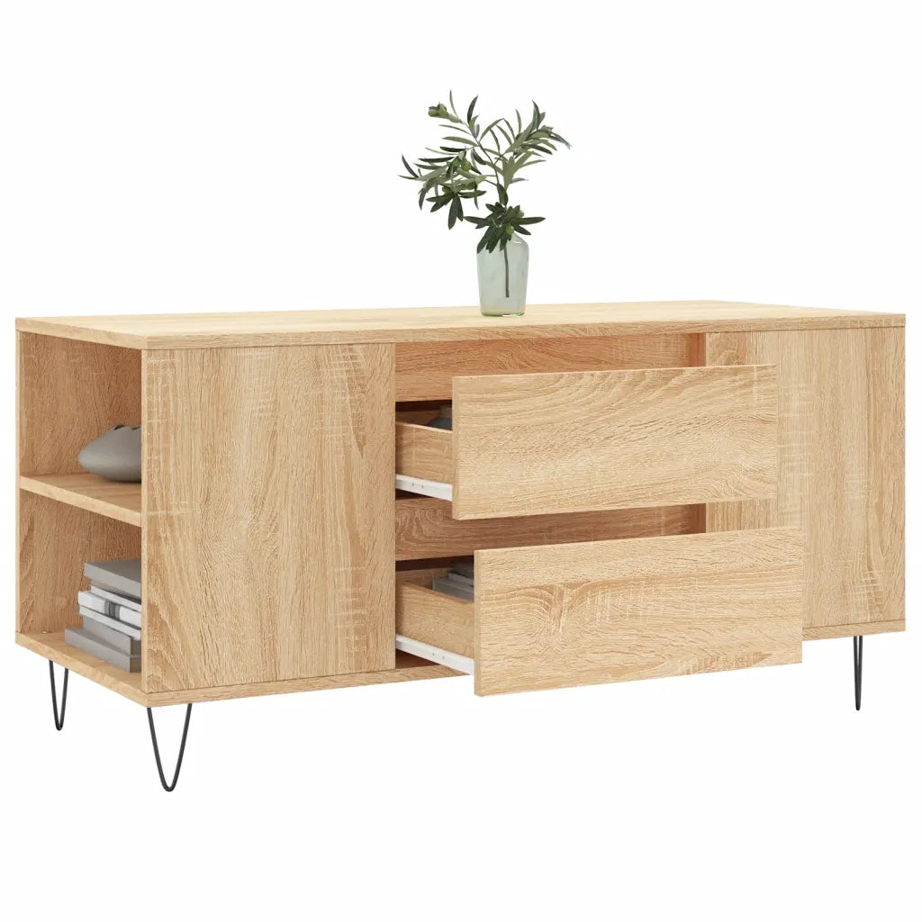 Tavolino Salotto Rovere Sonoma 102x44,5x50 cm Legno Multistrato 830999