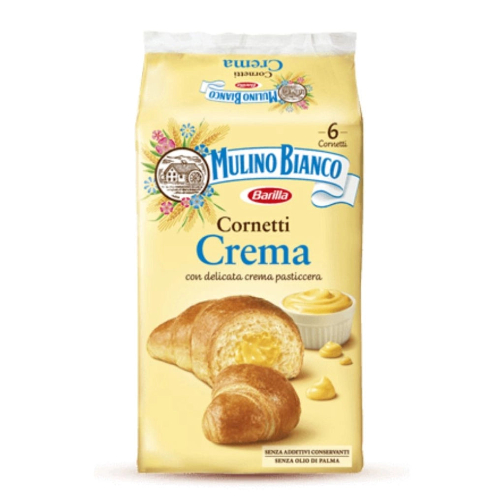 Mulino bianco cornetti alla crema pasticcera in confezione da 6 cornetti - 300 grammi totali