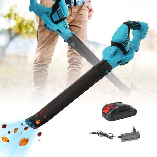 Motosegatore a batteria - 18V - 1800 giri/min - Velocità del vento: 0-15 m/s - Flusso d'aria: 3,8/min - Coltello per giardinaggio - Estivo - Blu -