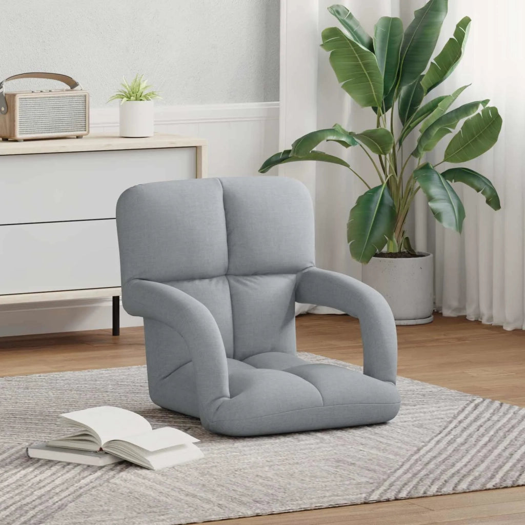 Sedia a pavimento regolabile Grigio Chiaro 58 x 62 x 58 cm 42028125
