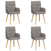Sedie da pranzo 4 pcs Tessuto Tortora 60 x 56 x 96 cm 3428362