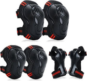 Attrezzatura protettiva per sport - Protezioni ginocchia 39,5*16cm - Protezioni caviello 36,5*14,5cm - L - Idonea per 70-92 kg - Idonea per adulti - Protezioni ginocchia - Protezioni caviello - Protezioni polso - Attrezzatura protettiva