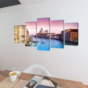 5 pz Set Stampa su Tela da Muro Venezia 200 x 100 cm 241557