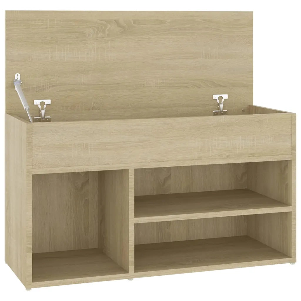 Panca Porta Scarpe | Scarpiera | Mobile per scarpe Rovere Sonoma 103x30x54,5 cm in Truciolato